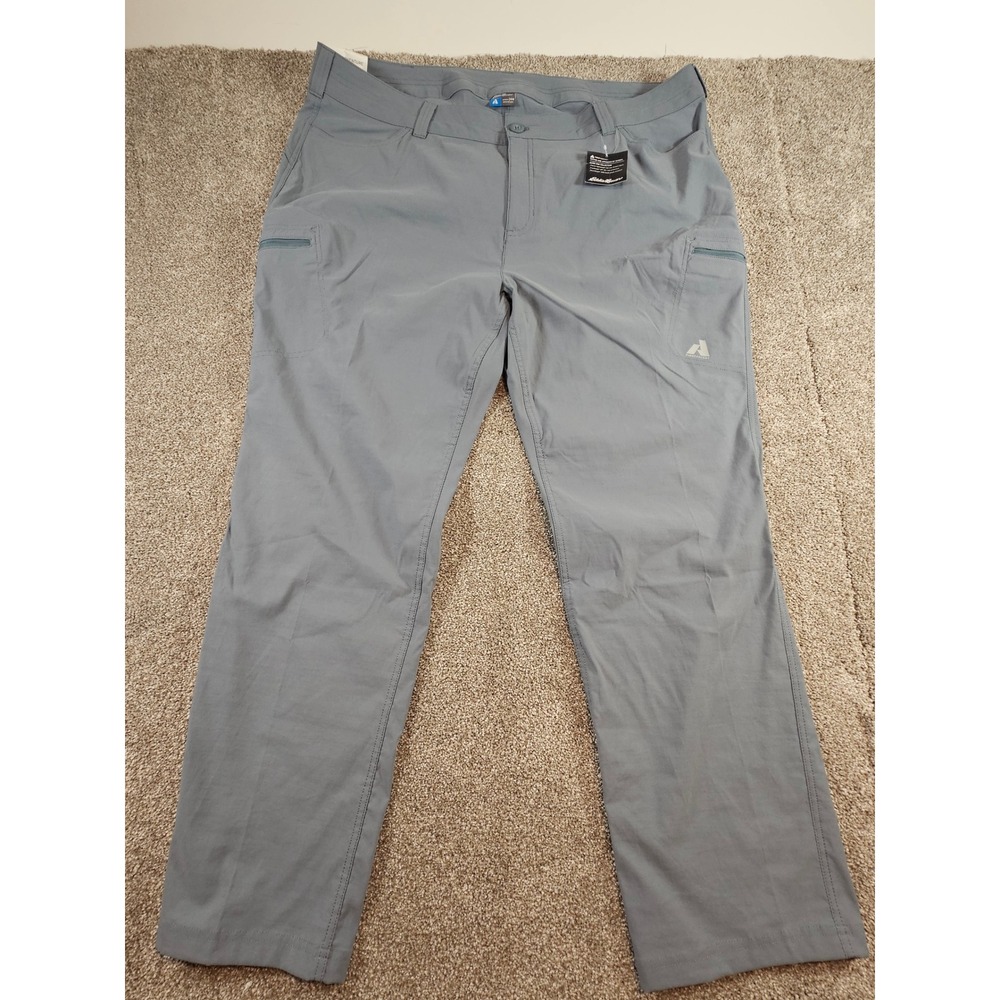 Eddie Bauer First Ascent Guide Pants Mens 24W Graphite Grey Hiking Outdoor NEW